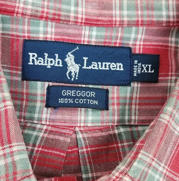 Vintage Polo Ralph Lauren Greggor 100% Cotton Thick Button Down Shirt. XL - Picture 7 of 7